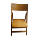 Vintage folding wooden heater chair
