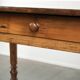 Antique French cherry wood dining table from the 19th century