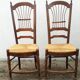 Chaises paillées