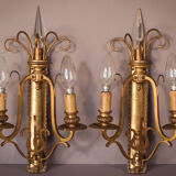 Classical High Quality Pair of Wall Lamps