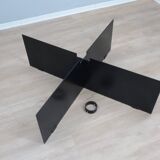 Large 1980s coffee table custom design by Helg & Albini Studio