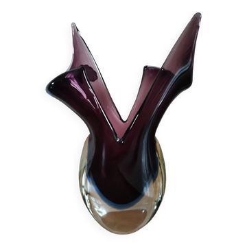 Sommerso Murano Vase Italy