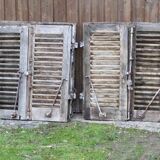 Set of 10 PAIRS of antique 19th-century shutters