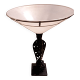 50s lamp with wrought iron base