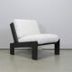Brutalist oak lounge chair by Esko Pajamies for ASKO, Finland 1970s