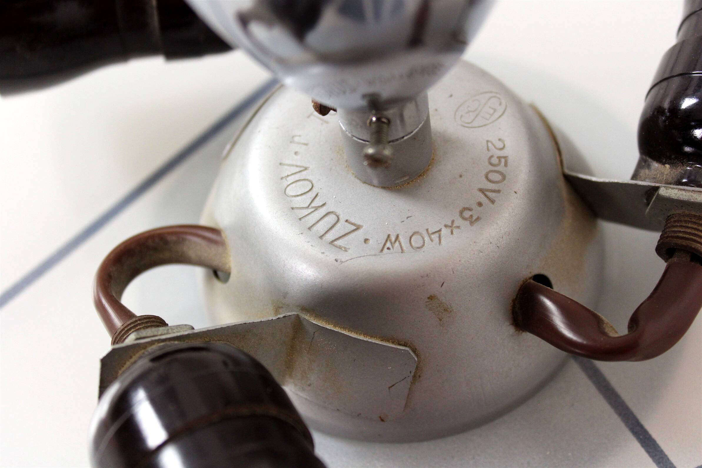 Large Vintage Czechoslovakian Opaline Glass Pendant Lights, 1970s, Set of 2