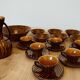 Sarreguemines Domino service, 1960s - 20 pieces
