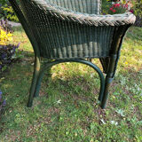 Vintage rattan armchair