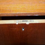 Commode-chiffonnier "Tallboy" en teck, Suède, 1950