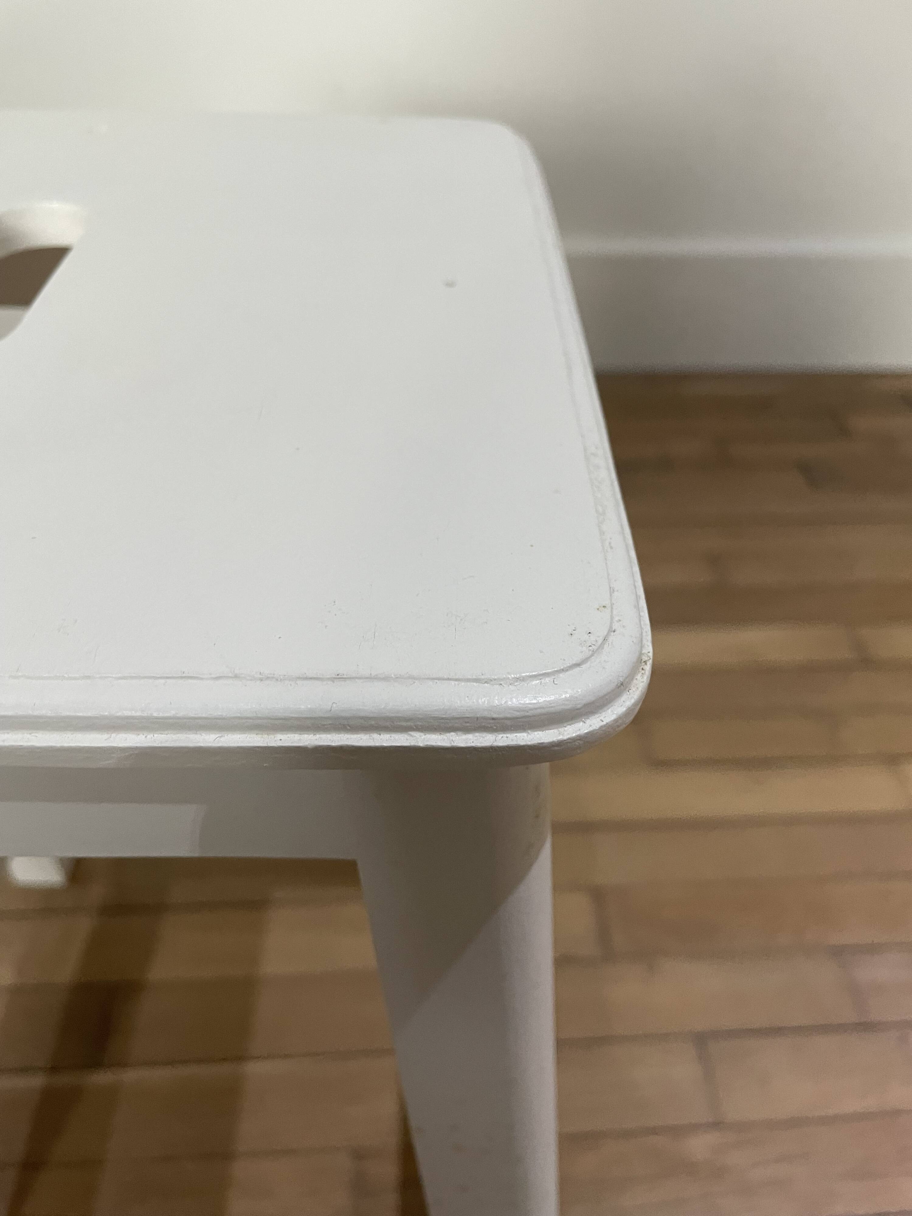 Vintage painted wooden stool