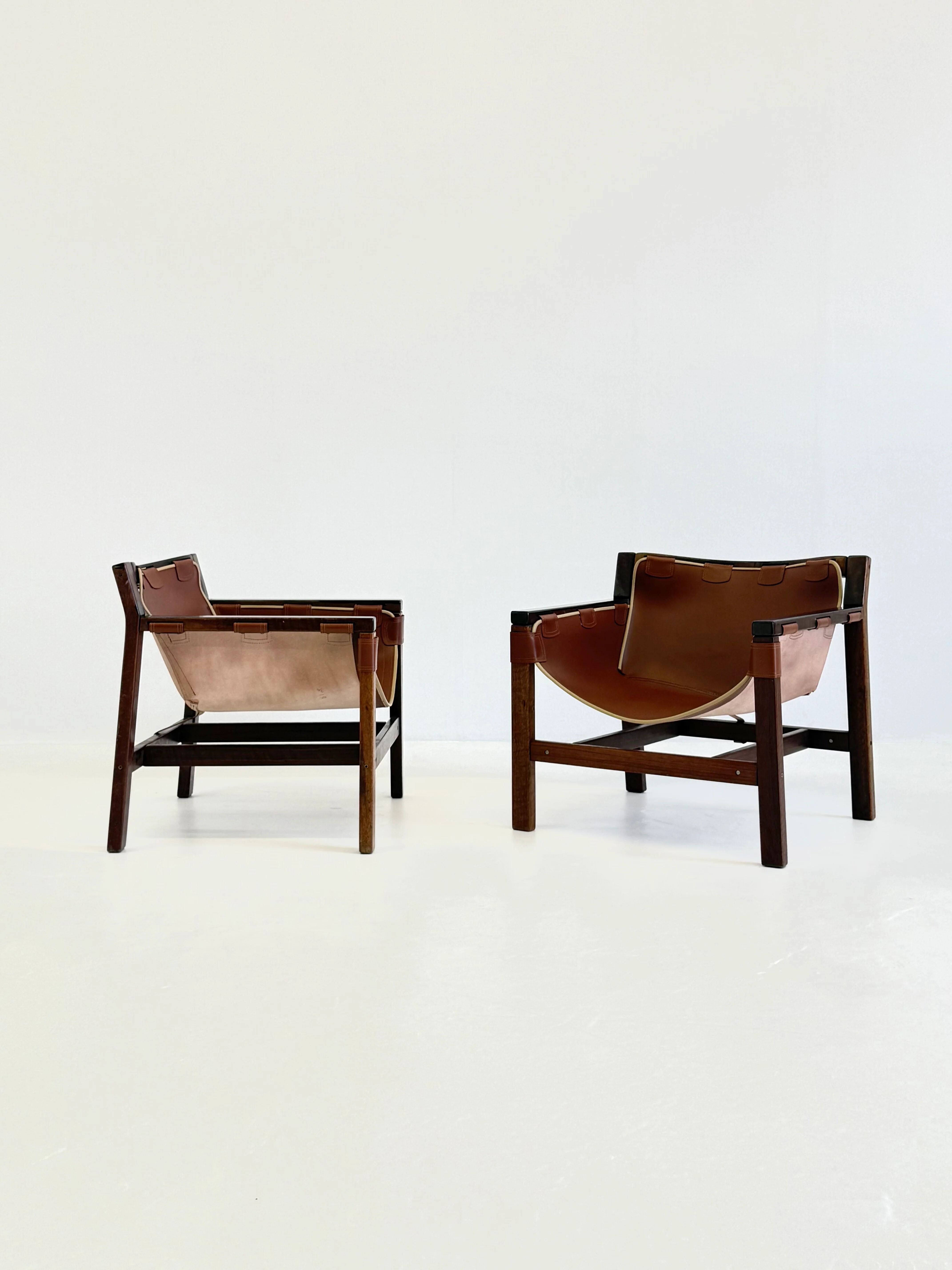 Chaises longues Safari par Carlo Hauner pour Forma