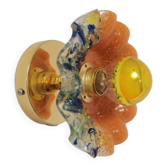 Murano flower wall light