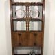 Antique rustic wall unit plate cabinet 1900