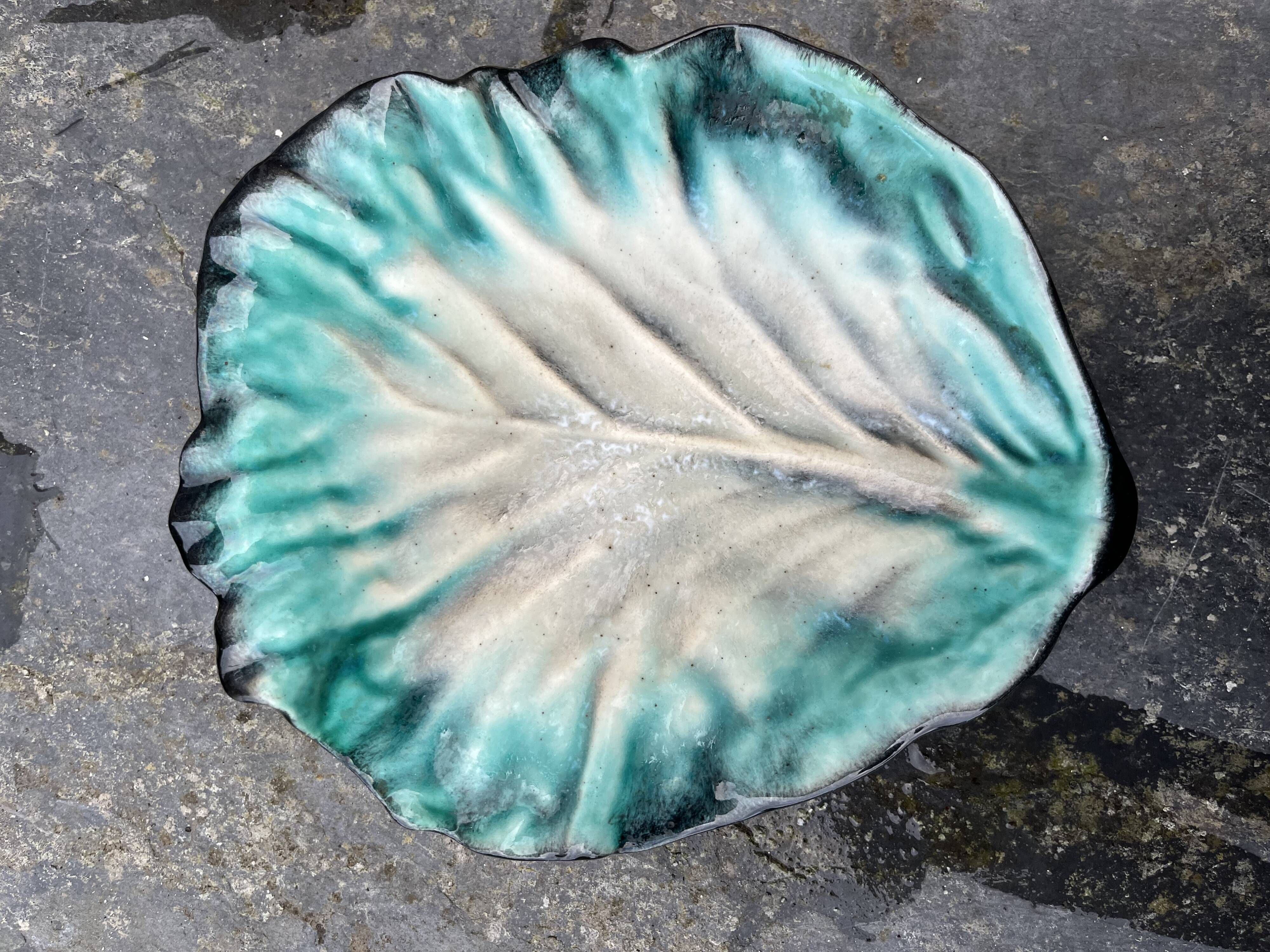 Turquoise pearl cup by Pol Chambost (1906-1983)