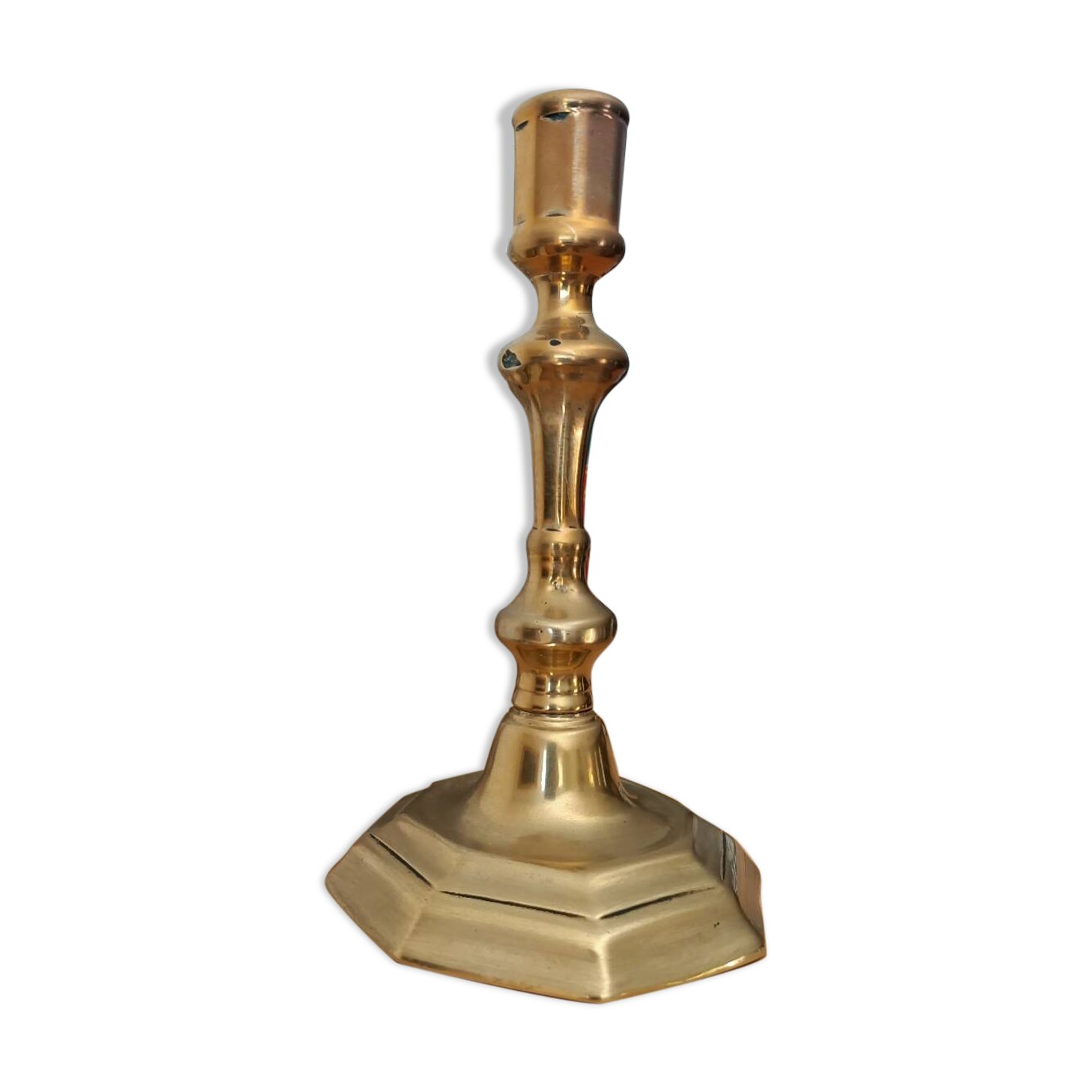 Gilded bronze candle holder