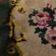 Round vintage wool rug 145cm