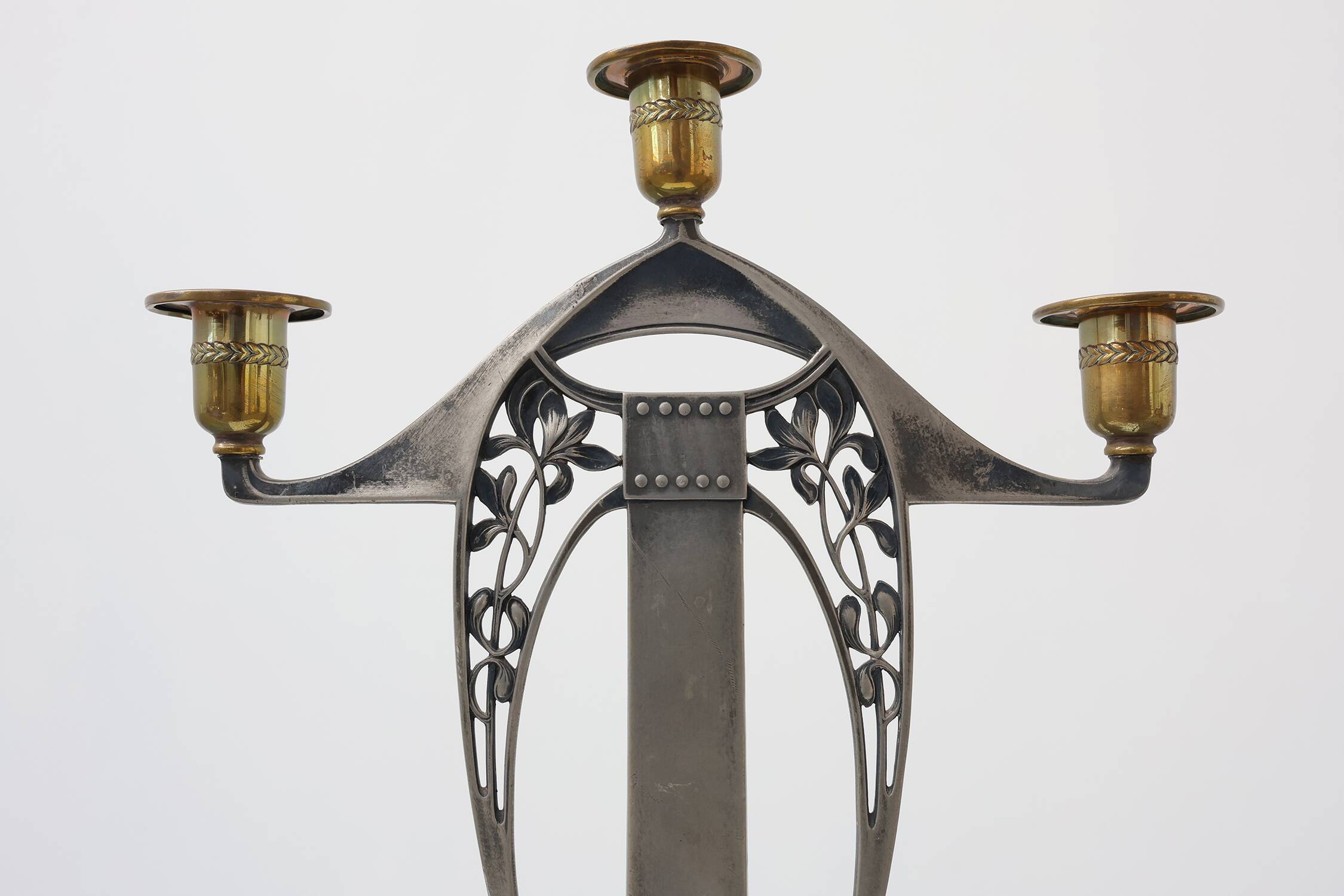 Art Nouveau Three‑Arm Candelabrum by WMF, Early 20th Century