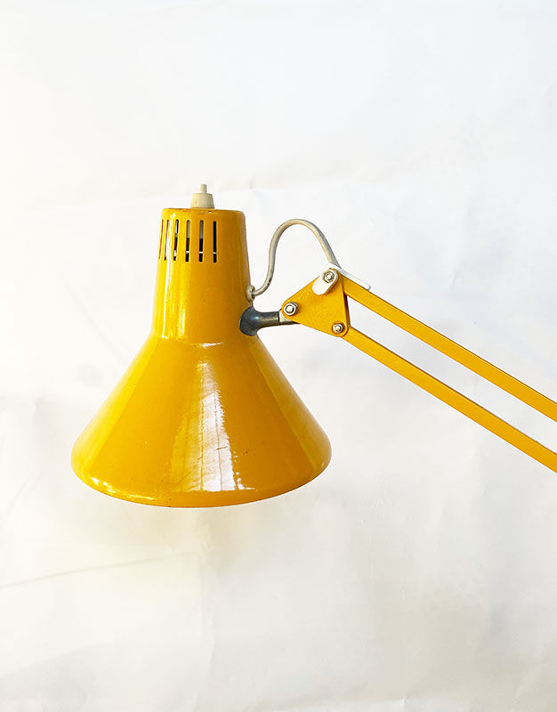 Yellow articulated lamp