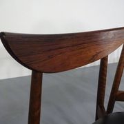 Rosewood dining chairs by Harry Østergaard for Randers Møbelfabrik, Denmark, 1960s, set of 4.