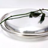 Lino Sabattini Silver-Plated Metal Serving Plate, Marked, Italy