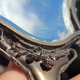 miroir ancien face à main double recto verso Henri Auguste SOLIÉ 1900