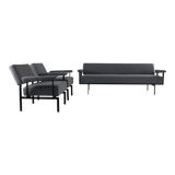 Pastoe three seater sofa and two fauteuils