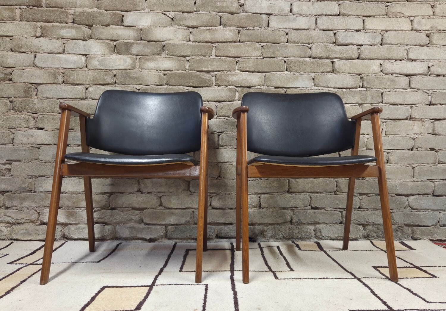 Pair of armchairs by Cees Braakman for Pastoe 1960