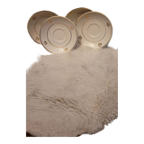 4 assiettes mignardises porcelaine vintage
