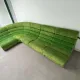 Modular green velvet corner sofa, 1970s
