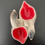 Duo goose-shaped goose and pepper shaker in ceramic