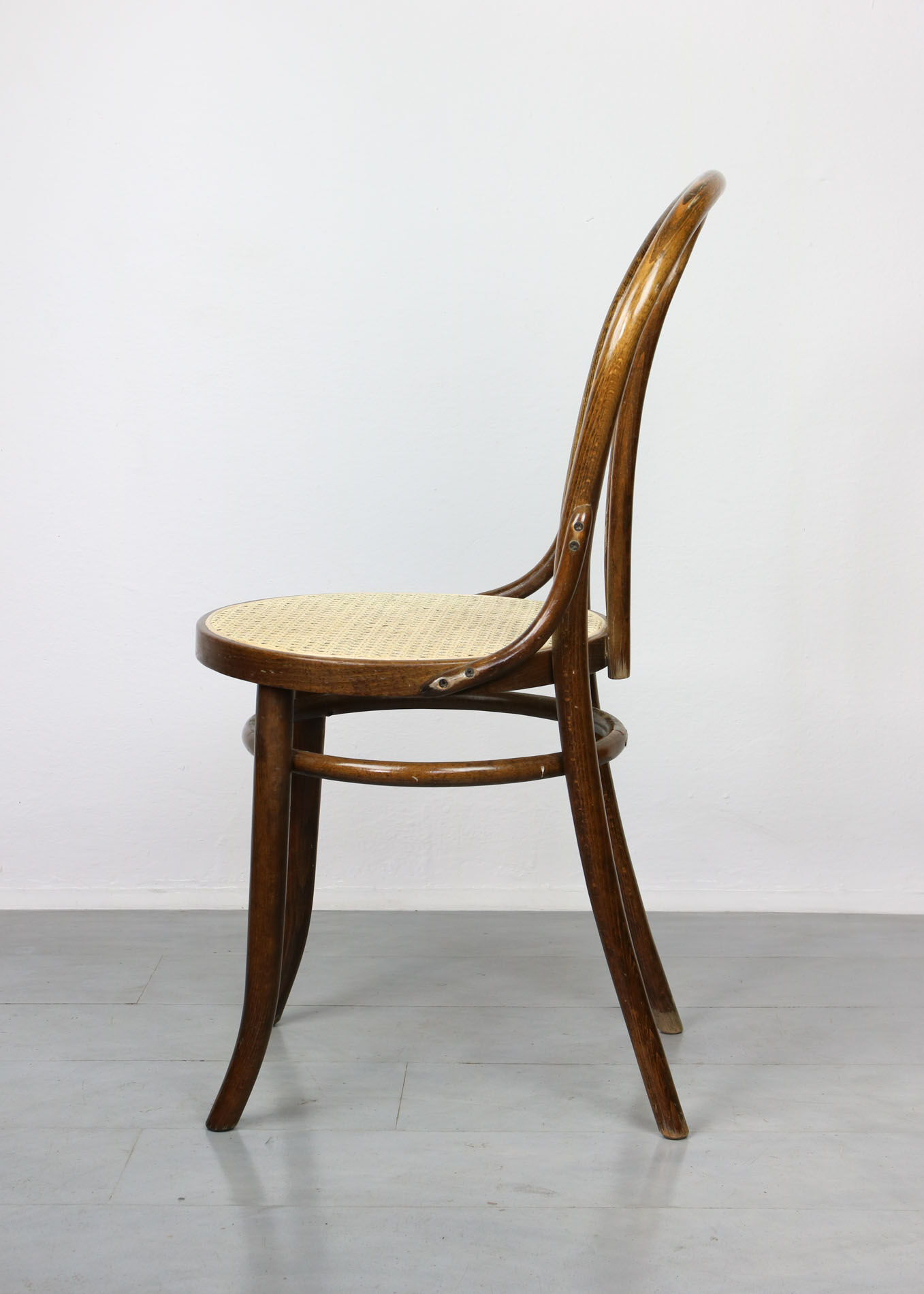 Betwood and cane brown chair