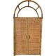 Vintage rattan wardrobe
