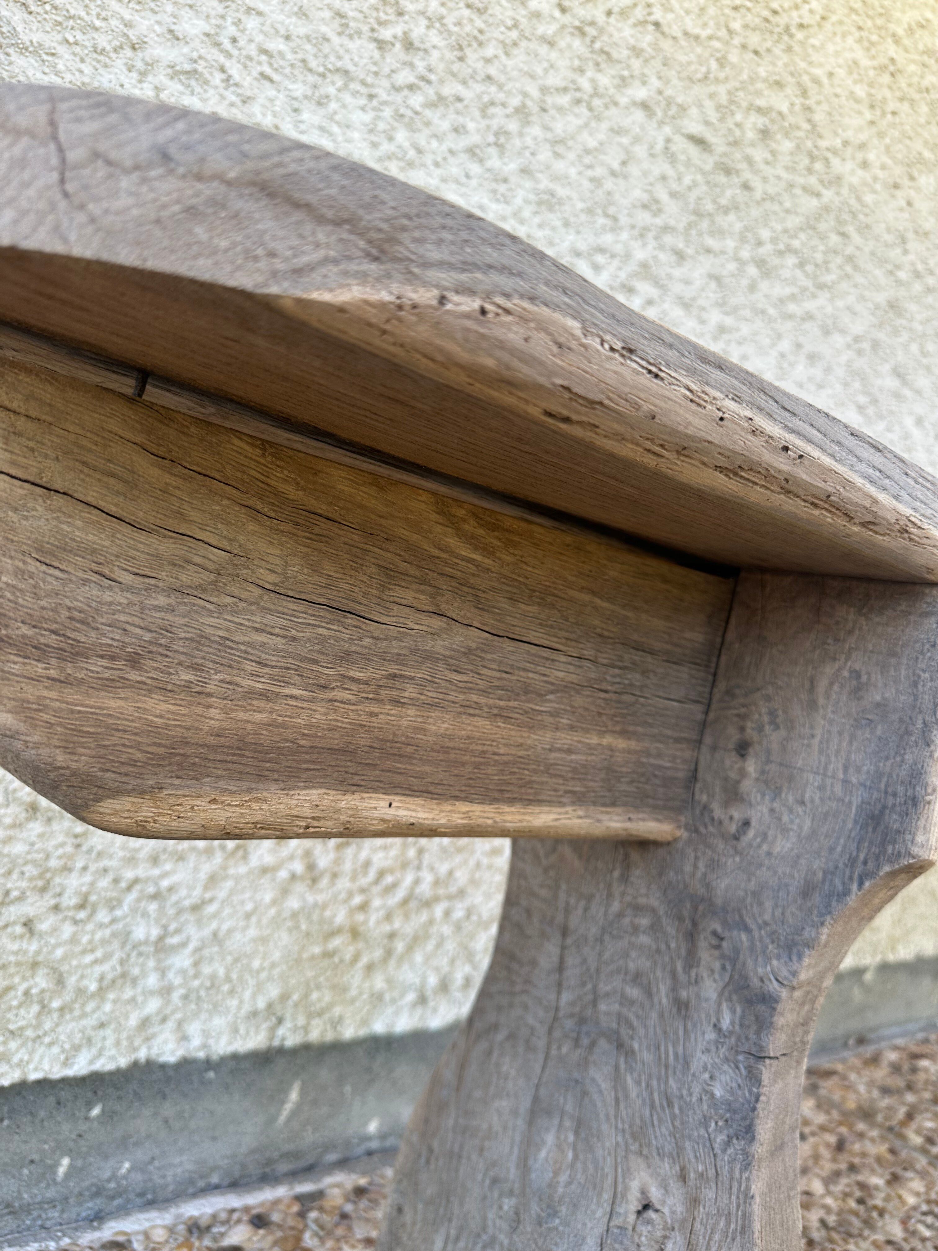 Old oak farmhouse bench measuring 230 cm