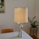 See delmas lamp 70's with fabric and metal lampshade