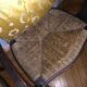 Paire de fauteuils en bois peint, XIXe s