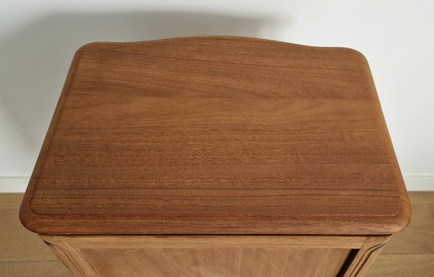 Louis XV style wooden bedside chest of drawers