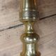 Antique brass candlestick holder