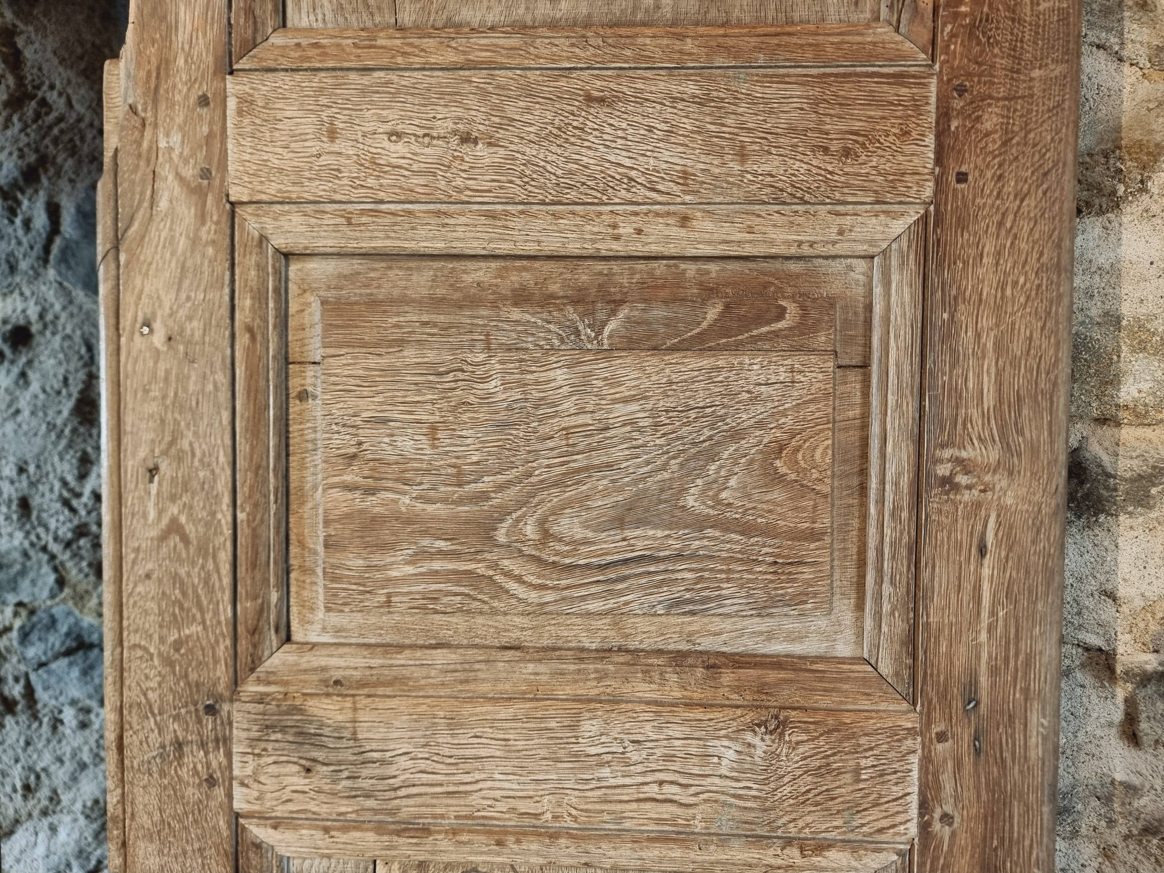 Pair of antique French oak doors – Late 19th century