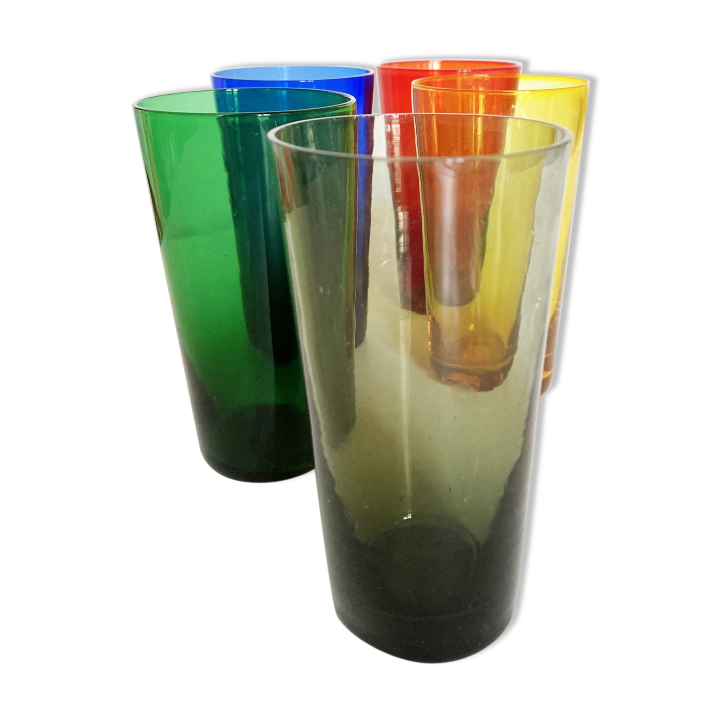 Product BHV set of 5 multicolored 1960 lenses