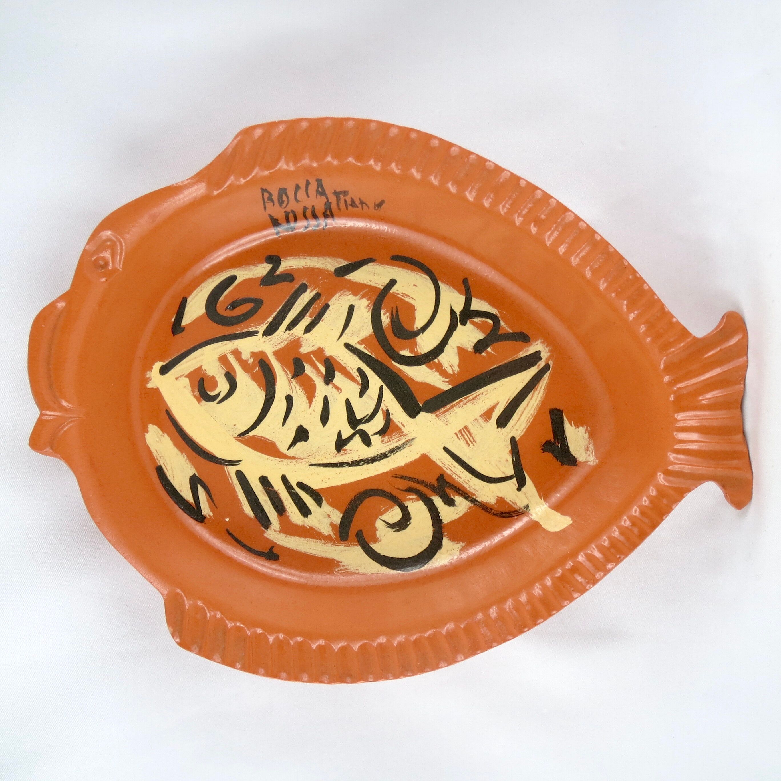 CUT Fish MARC PIANO - PATRICK BOCCA ROSSA Ceramics VALLAURIS thiry/picault