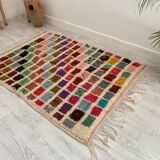 Handcrafted Moroccan Berber carpet 153 x 112 CM