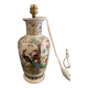 Lamp foot, Chinese style, flowers, sinograms, porcelain, Italy