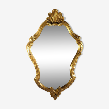 Golden mirror 52 x 32 cm
