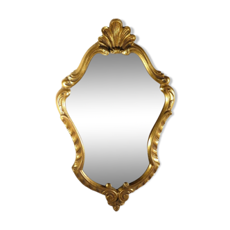 Miroir doré 52 x 32 cm