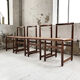 Lot de 4 chaises cannées années 50