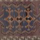 Vintage Turkish kilim, handwoven, 143x311 cm.