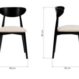 Chaises de salle à manger modernes, chaises de bureau, à personnaliser, ensemble de chaises en bois de hêtre de 4/6/8