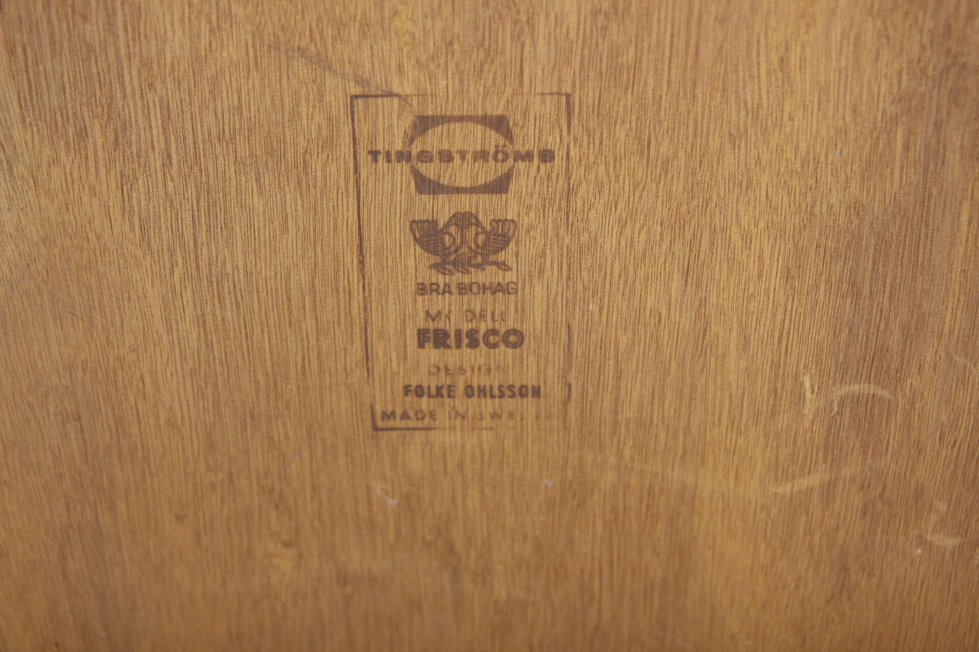 "Frisco" side table in rosewood, Folke Ohlson, Sweden, 1960