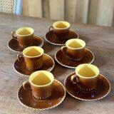 Digoin Sarreguemines coffee cups