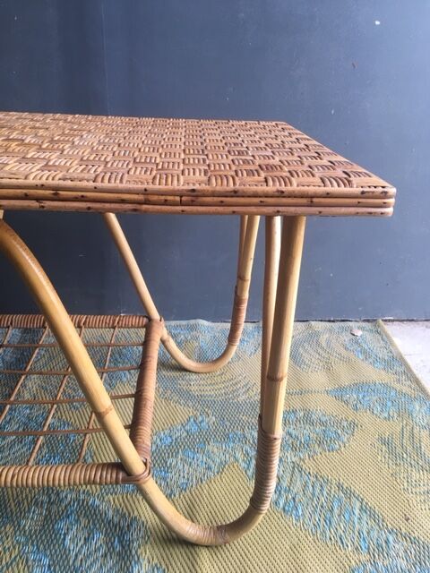 Rattan coffee table